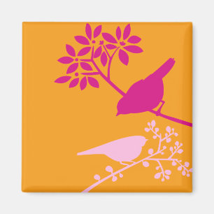 Colorful Birds Magnet