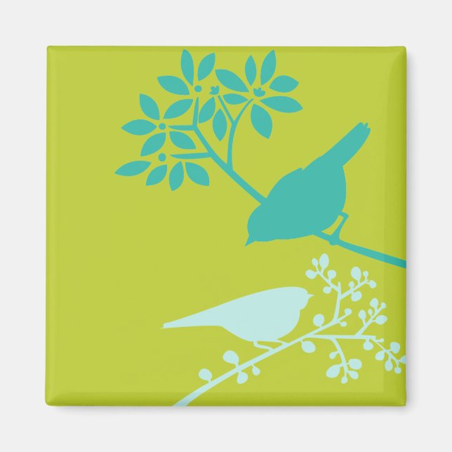 Colorful Birds Magnet (Front)