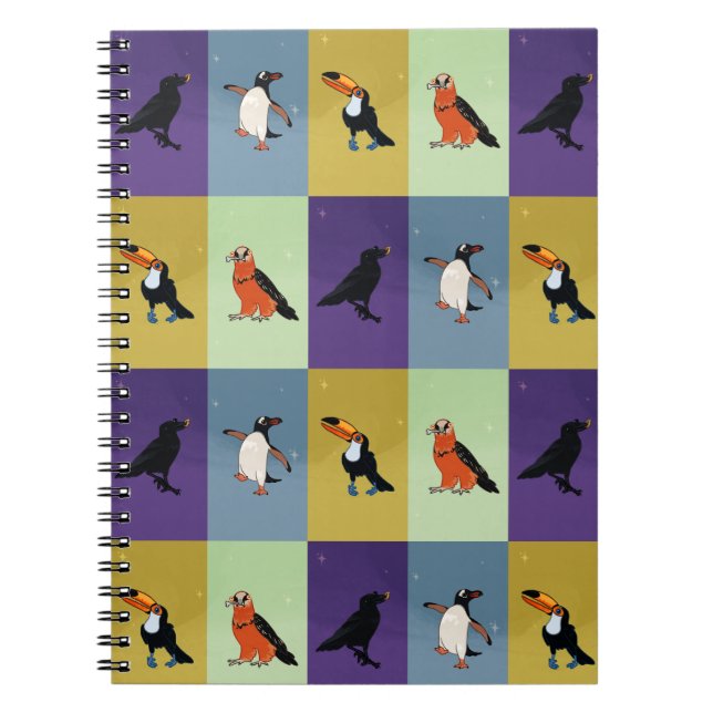 Colorful Birds Notebook (Front)
