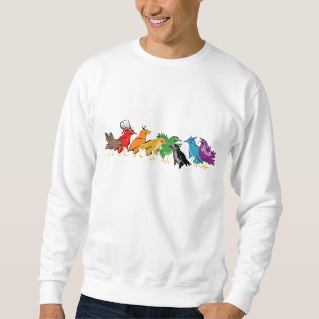 Colorful Birds of a Feather Sweatshirt (Front)