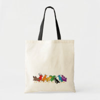 Colorful Birds of a Feather Tote Bag