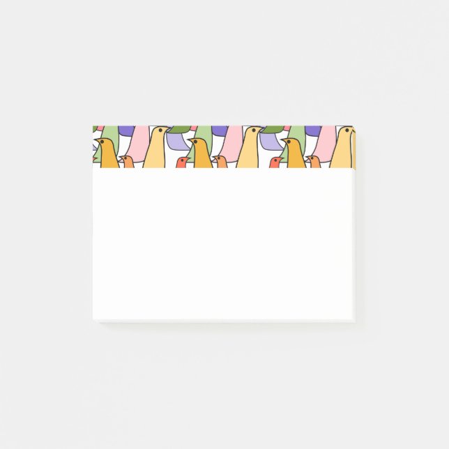Colorful Birds  Post-it Notes (Front)