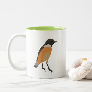 Colorful Birds Songbird Two-Tone Coffee Mug