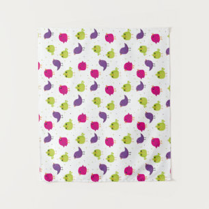 Colorful birds tapestry