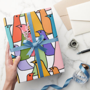 Colorful Birds Wrapping Paper