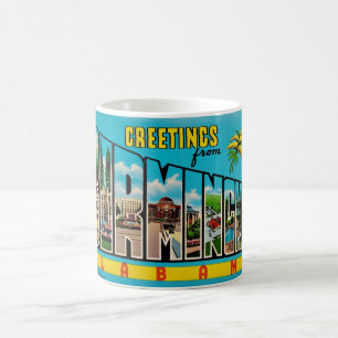 Colorful Birmingham AL Greeting Mug