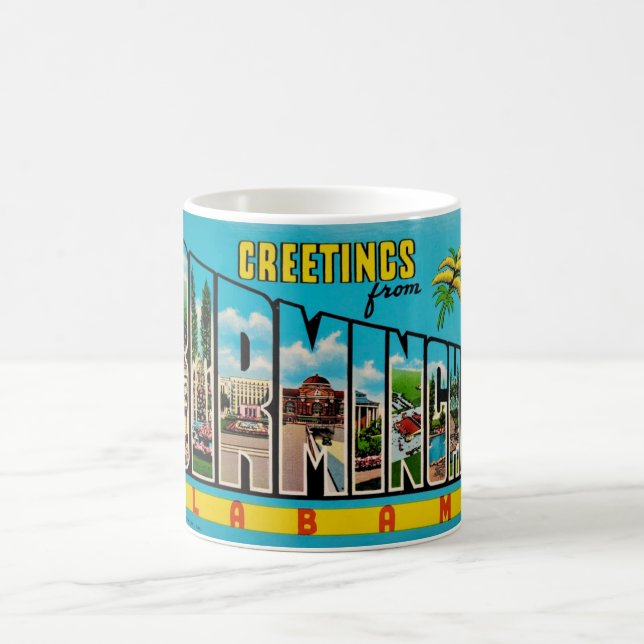 Colorful Birmingham AL Greeting Mug (Center)