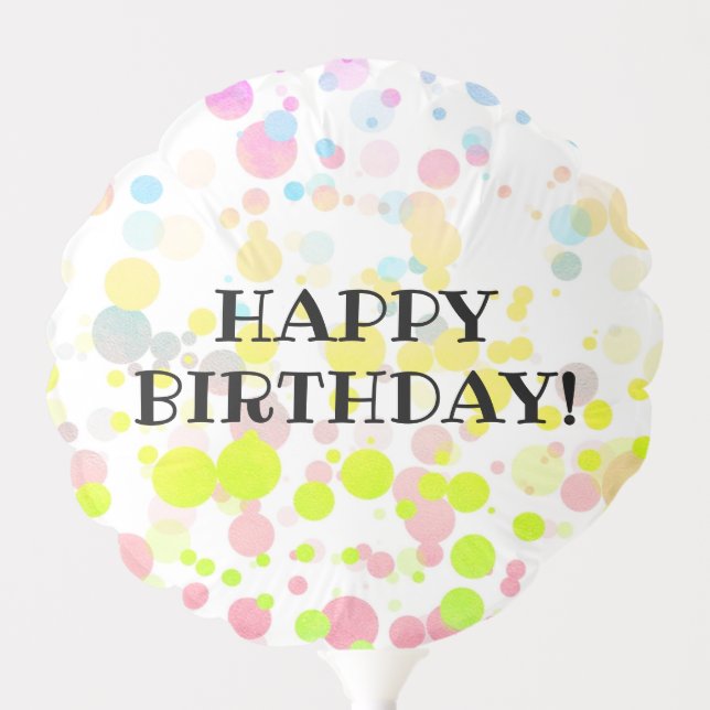 Colorful Birthday Balloon (Front)