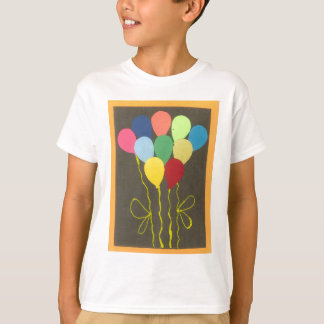 Colorful Birthday Balloons Graphic Art Design T-Shirt