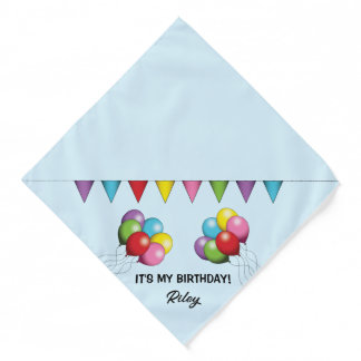 Colorful Birthday Balloons - It's My Birthday Bandana