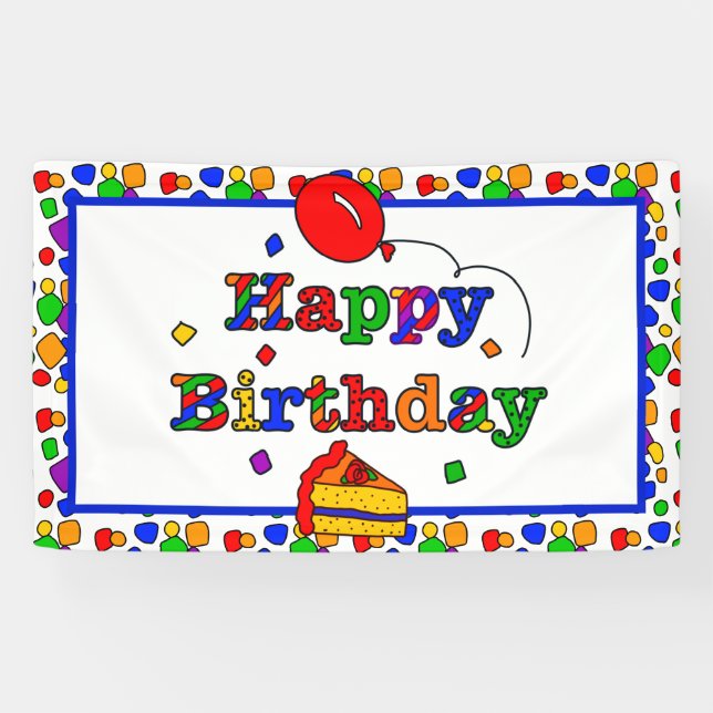 Colorful Birthday Banner (Horizontal)