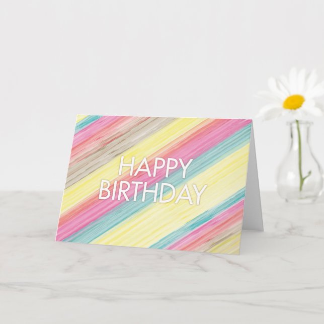 Colorful Birthday Card (Small Plant)