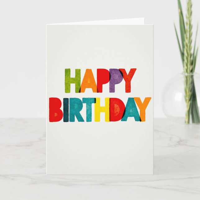 Colorful Birthday Card (Front)