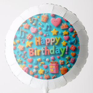 Colorful Birthday Celebration Elements Balloon