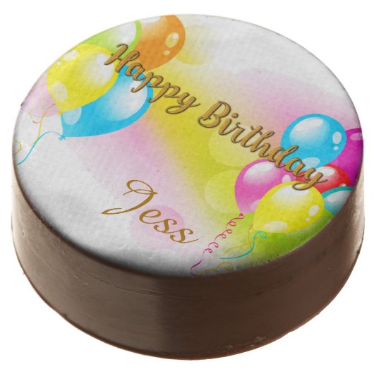 Colorful Birthday Chocolate Covered Oreo (Angled)