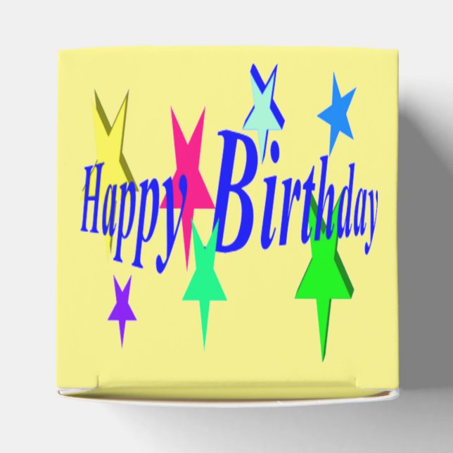 Colorful Birthday Favor Boxes (Top)