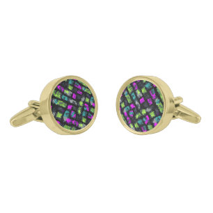 Colorful Birthday Gifts For Husband Camo Motif Cufflinks