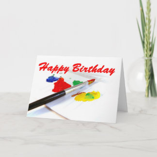 Colorful Birthday Greeting Card