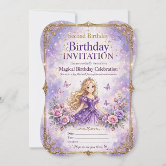 Colorful Birthday Invitation Card – Magical Party