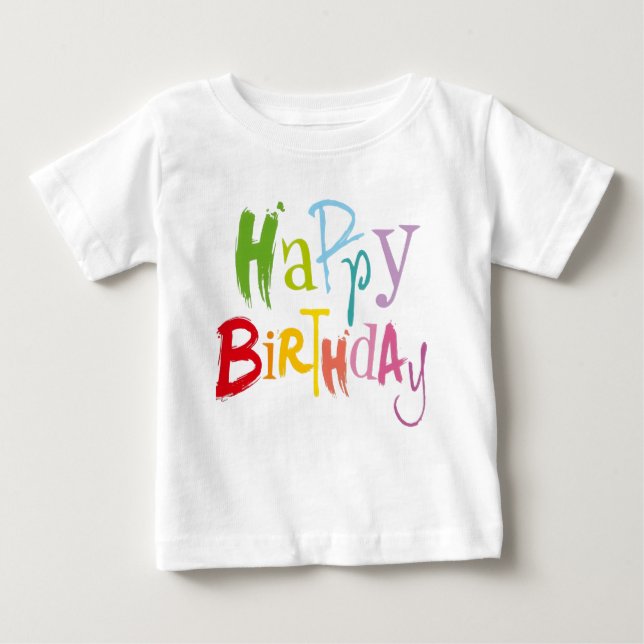 Colorful Birthday Kids Tee (Front)