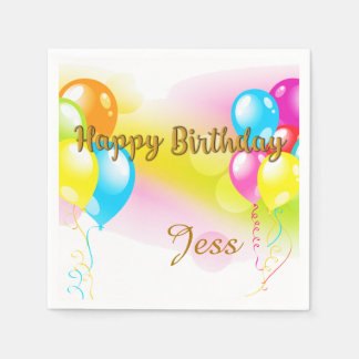 Colorful Birthday Paper Napkins