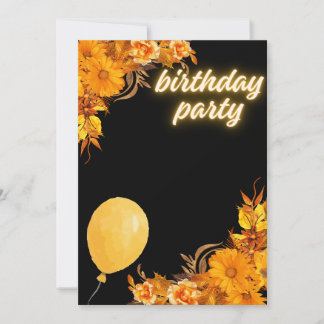 Colorful Birthday Party Invitation Design