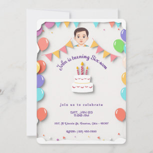 Colorful Birthday Party Invitation Design