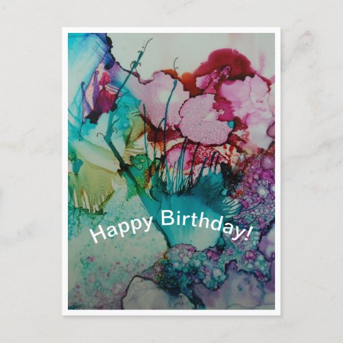Colorful Birthday Postcard