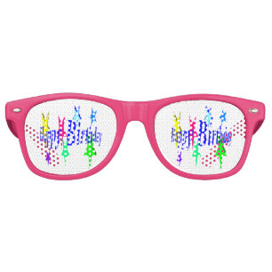 Colorful Birthday Retro Sunglasses