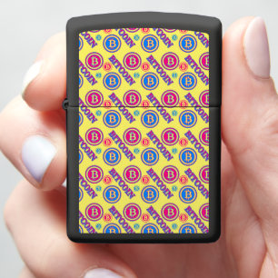 Colorful Bitcoin Pattern Zippo Lighter