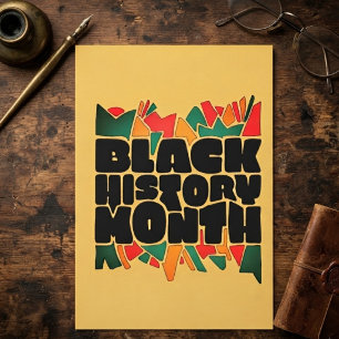 Colorful Bits Black History Month Greeting Card