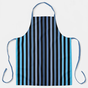 Colorful Black & Blue Winter Spring Summer Colors Apron