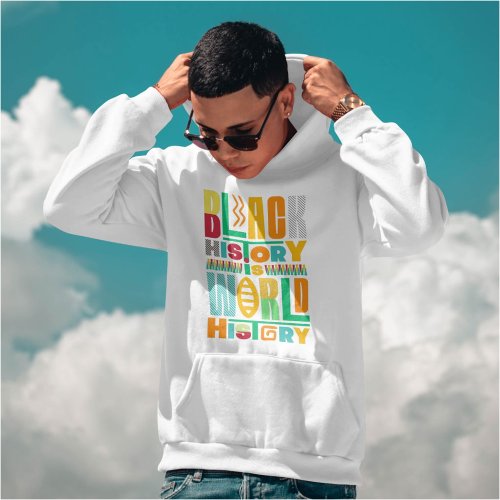 Colorful Black History Month Celebration Hoodie