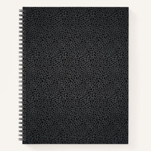 Colorful Black Pattern Snakeskin Notebook