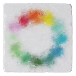Colorful Blank Template Add Your Text Custom Trivet