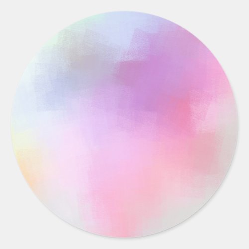 Colorful Blank Template Modern Abstract Elegant Classic Round Sticker