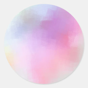 Colorful Blank Template Modern Abstract Elegant Classic Round Sticker