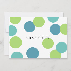 Colorful Blank Thank You Card