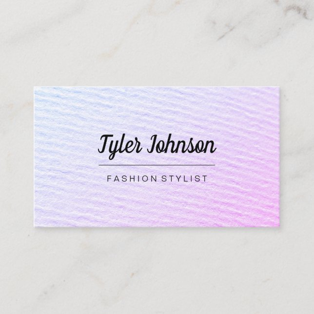 Colorful Blend / Paper Texture Business Card (Front)