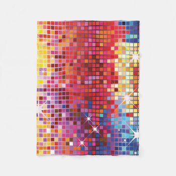 Colorful Bling-fleece Blanket by GiftStation at Zazzle