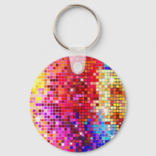 Colorful Bling Pattern Keychain