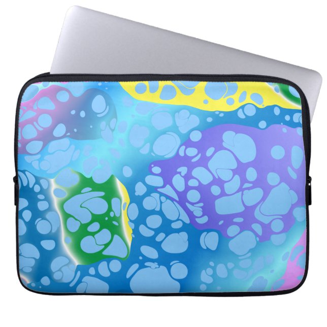 Colorful Blobs Laptop Sleeve (Front)