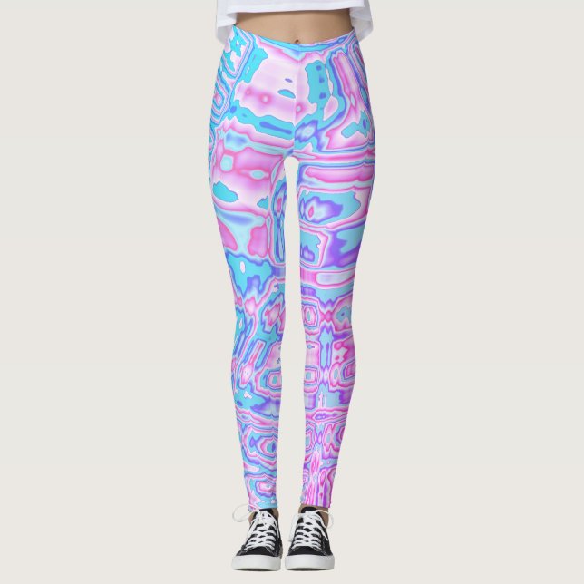 Colorful Blobs Leggings (Front)