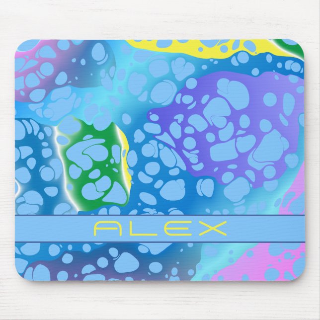 Colorful Blobs Mouse Pad (Front)