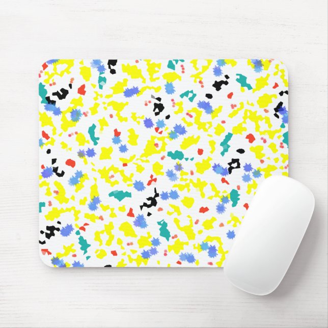 Colorful Blobs Mouse Pad (With Mouse)