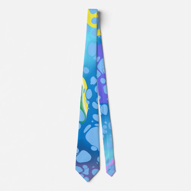 Colorful Blobs Neck Tie (Front)