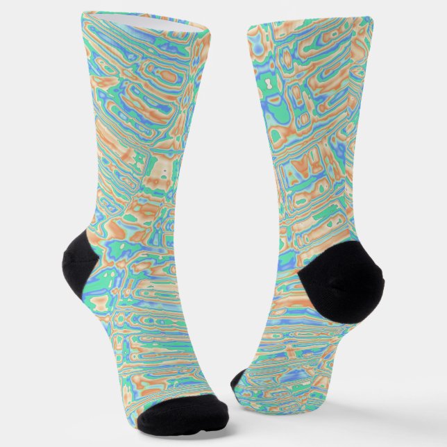 Colorful Blobs Socks (Angled)