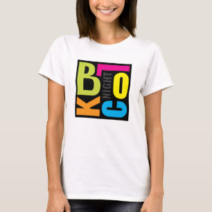Colorful Block Party Front & Back T-Shirt