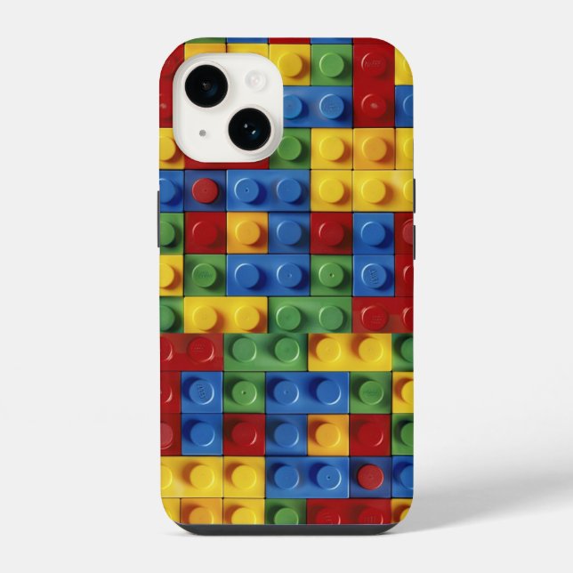 Colorful Blocks iPhone Case (Back)