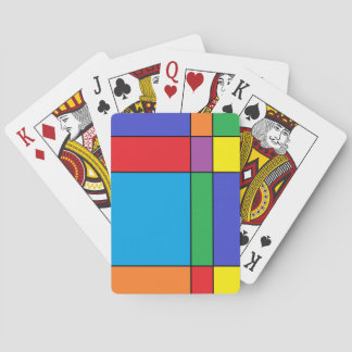 "Colorful Blocks" Playing Cards